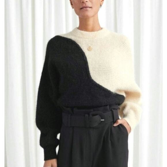 & Other Stories Sweaters - NWT LOS ANGELES ATELIER &  OTHER STORIES Ying Yang Sweater Alpaca Wool Blend XS